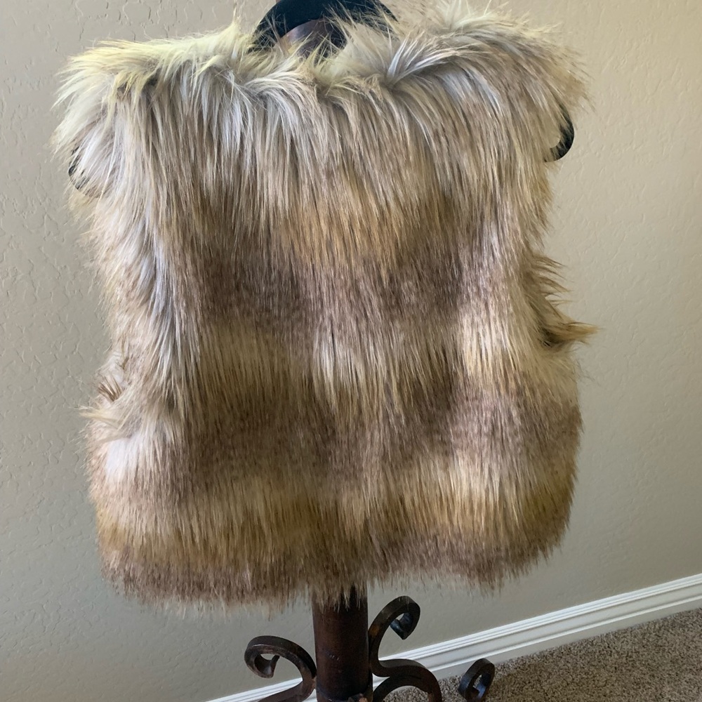 Velvet brand faux fur vest